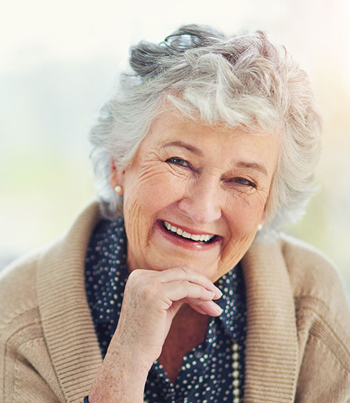 smiling senior woman