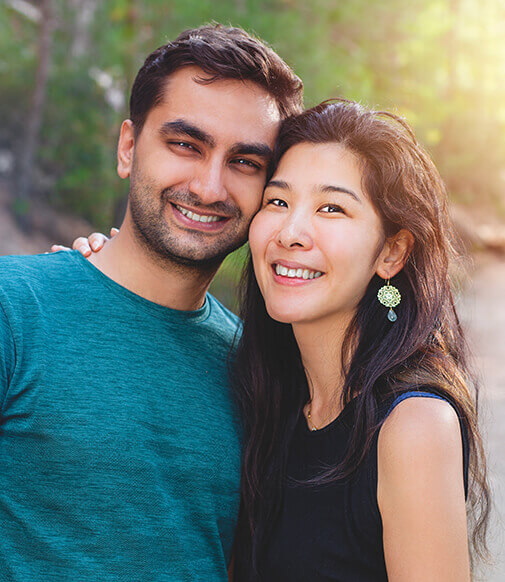 smiling couple